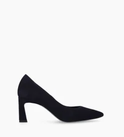 Clearance FREE LANCE Paris Escarpin à talon à bout pointu - Iris 65 - Cuir velours - Marine