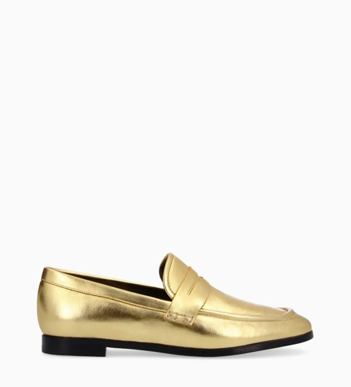 FREE LANCE Paris Mocassin - Anaïs - Cuir métallisé - Or
