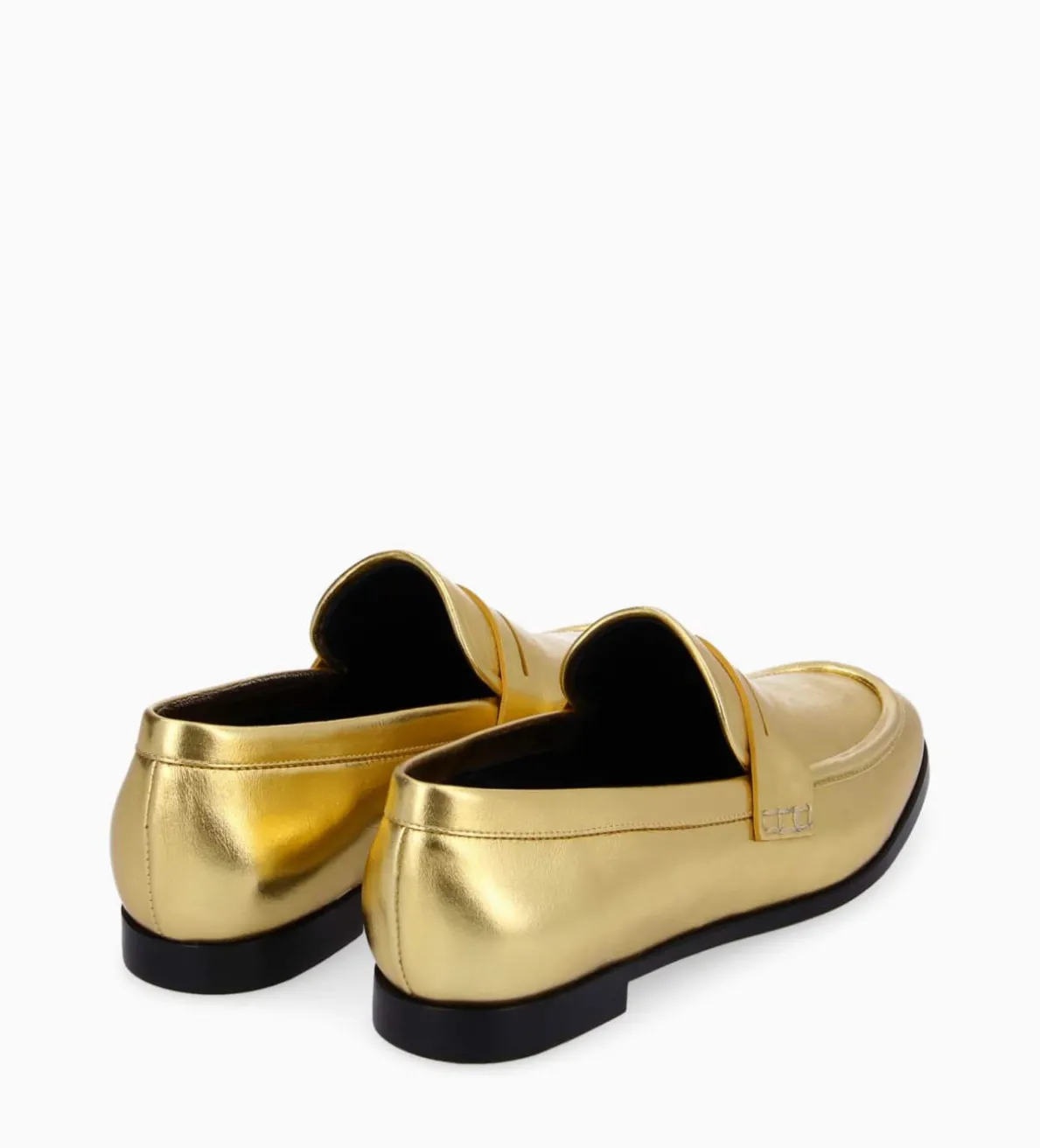 FREE LANCE Paris Mocassin - Anaïs - Cuir métallisé - Or