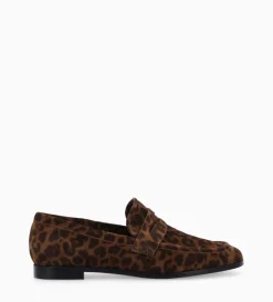 Clearance FREE LANCE Paris Mocassin - Anaïs - Cuir velours - Léopard