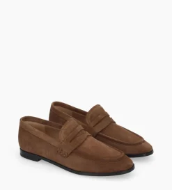 Discount FREE LANCE Paris Mocassin - Anaïs - Cuir velours - Brun