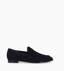 New FREE LANCE Paris Mocassin - Anaïs - Cuir velours - Marine