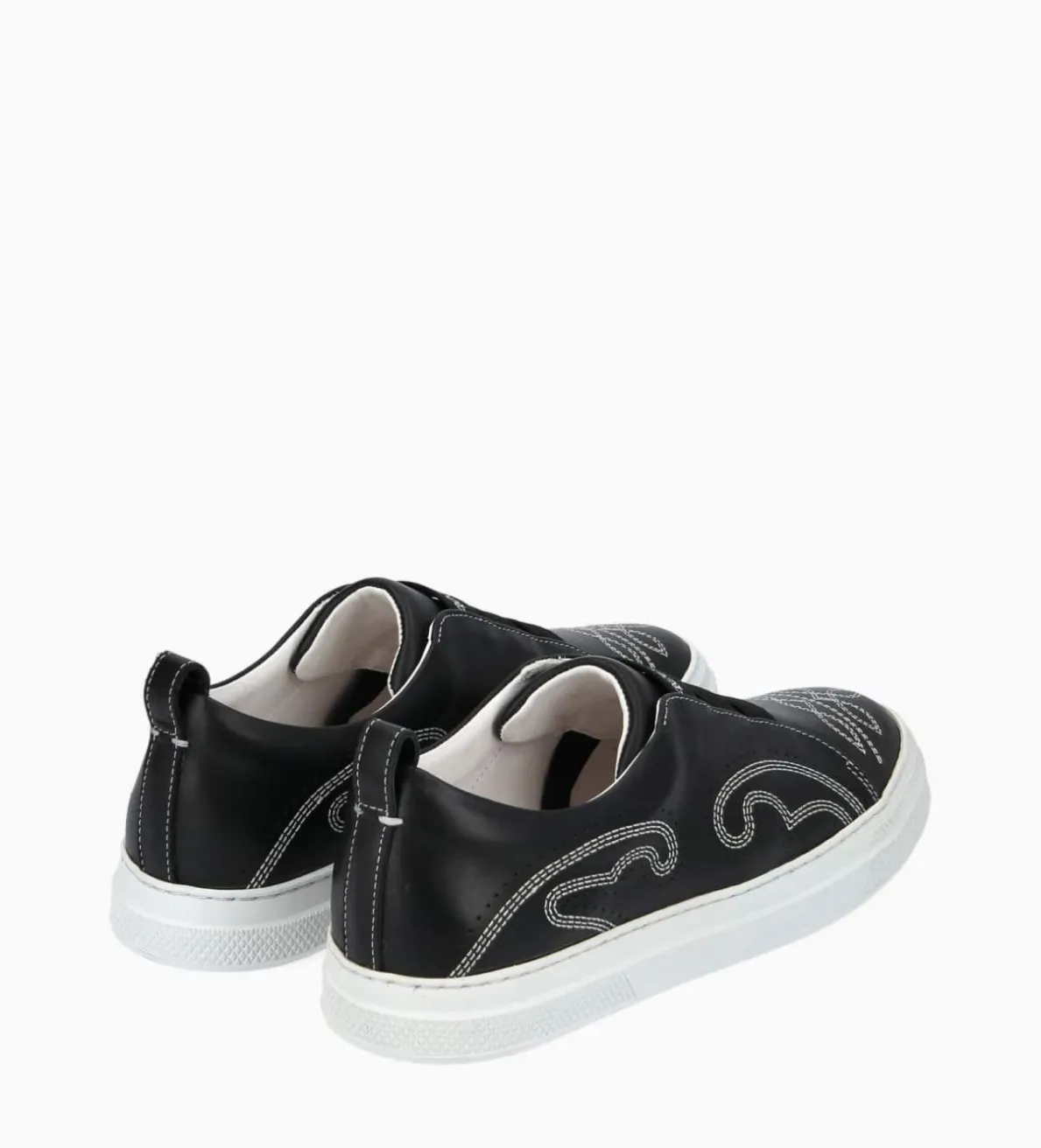 Clearance FREE LANCE Paris Sneaker - Panic - Cuir lisse - Noir
